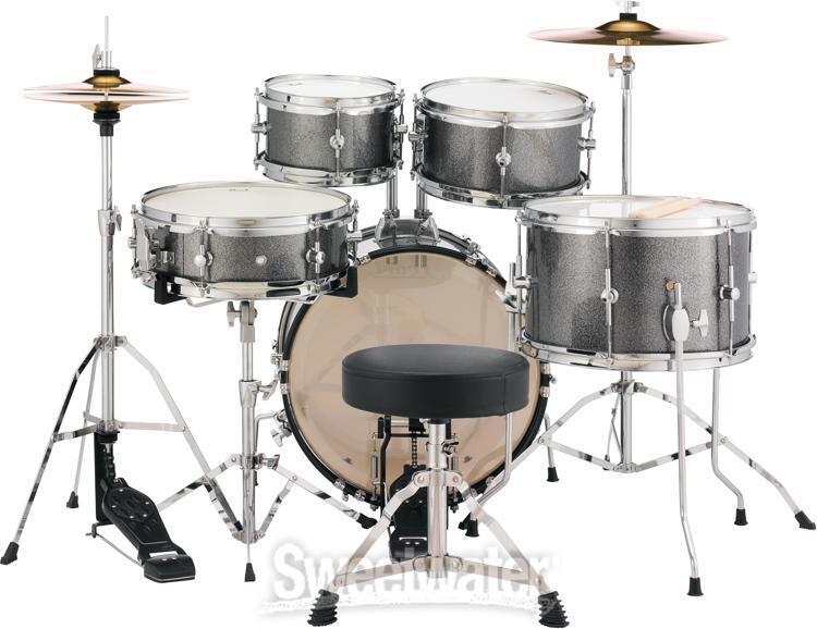 Pearl Roadshow Jr. 5-piece Complete Drum Set with Cymbals – Grindstone Sparkle 4