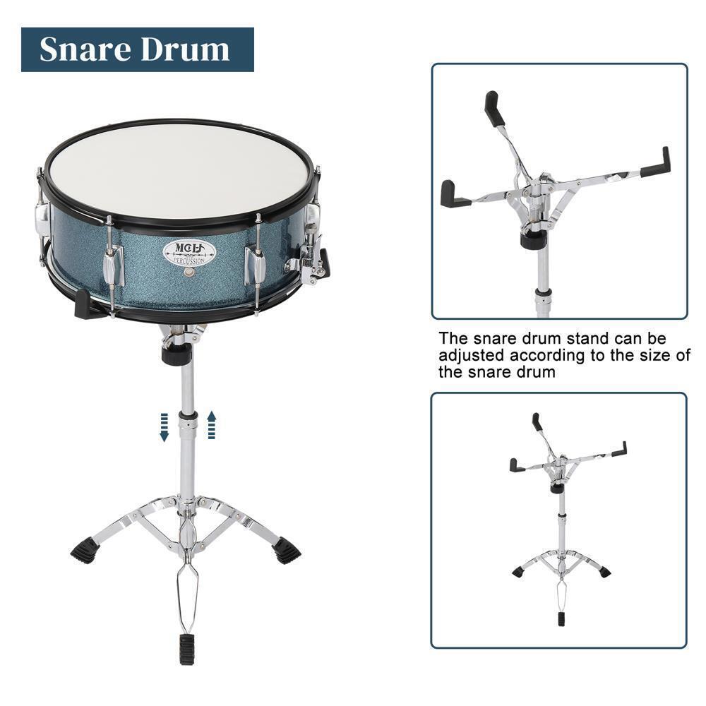 5-Piece Complete 22″ x 16″ Full Size Pro Adult Drum – Remo Heads, Brass Cymbals 8
