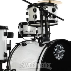 Ludwig Questlove Pocket Kit Complete Drum Set - Silver Sparkle - Image 3