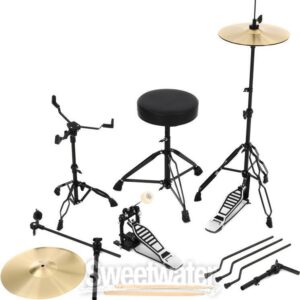 Ludwig Questlove Pocket Kit Complete Drum Set - Silver Sparkle - Image 4