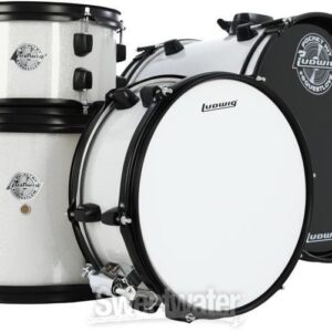 Ludwig Questlove Pocket Kit Complete Drum Set - Silver Sparkle - Image 5