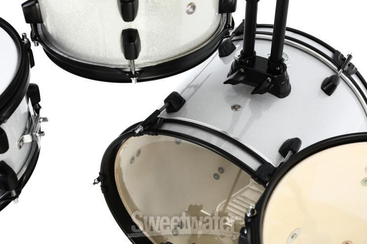 Ludwig Questlove Pocket Kit Complete Drum Set – Silver Sparkle 11