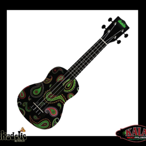 Ukadelic Black Paisley Kala Makala Soprano Ukulele Unique Uke - Image 1