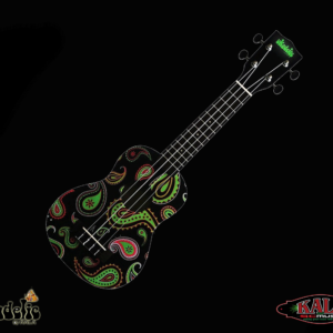 Ukadelic Black Paisley Kala Makala Soprano Ukulele Unique Uke - Image 2