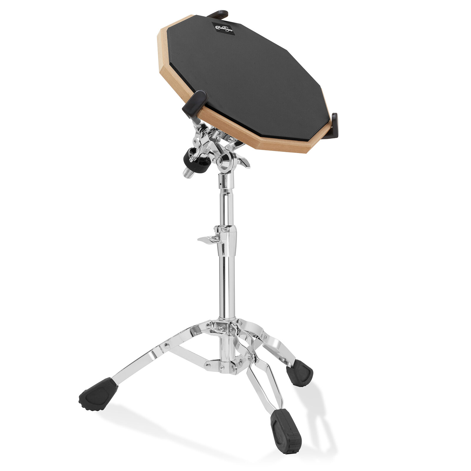 12″ Practice Pad Drum Set with Snare Stand, Carrying Bag, Drumsticks 4