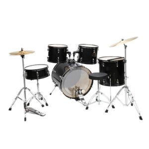 Glarry 5-Piece Complete Full Size Pro Adult Drum Set Kit with Stool Drum Pedal - Image 3
