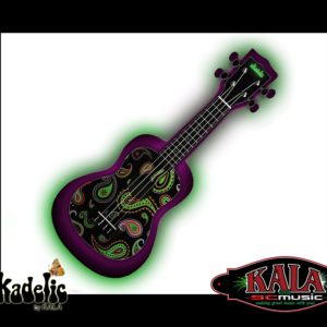 Ukadelic Black Paisley Kala Makala Soprano Ukulele Unique Uke - Image 3