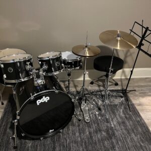 PDP by DW Encore 5 piece Drum Kit with Cymbals, Seat (throne), and Music Stand - Image 2