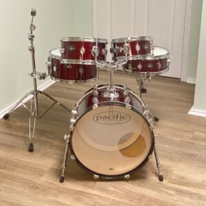 PDP by DW Pacific Chameleon Compact Travel Drum Set 2000s - Wine Red - Image 1