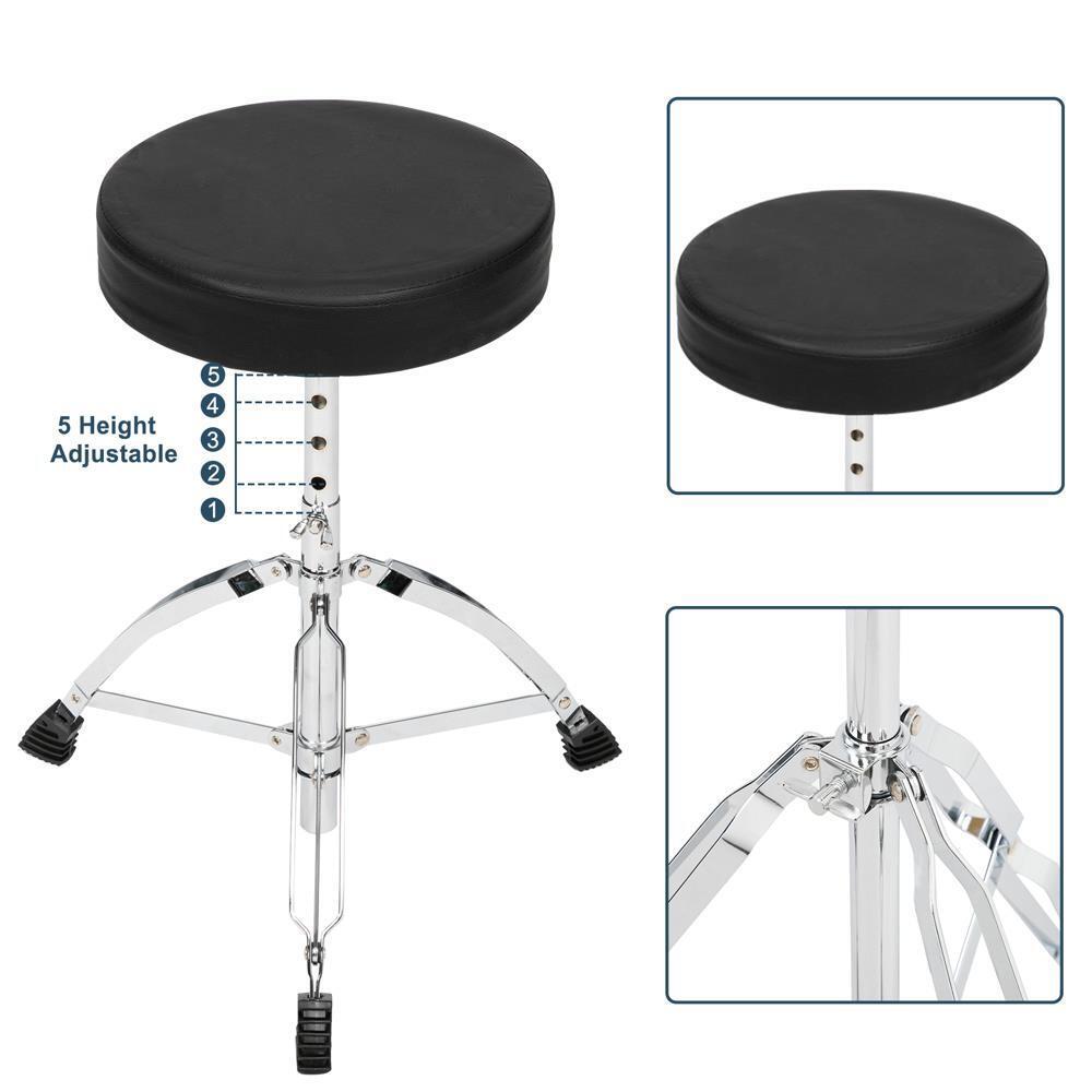 22 Inch Full Size Adult Drum Set 5-Piece Kit with Stool & Sticks Complet 7