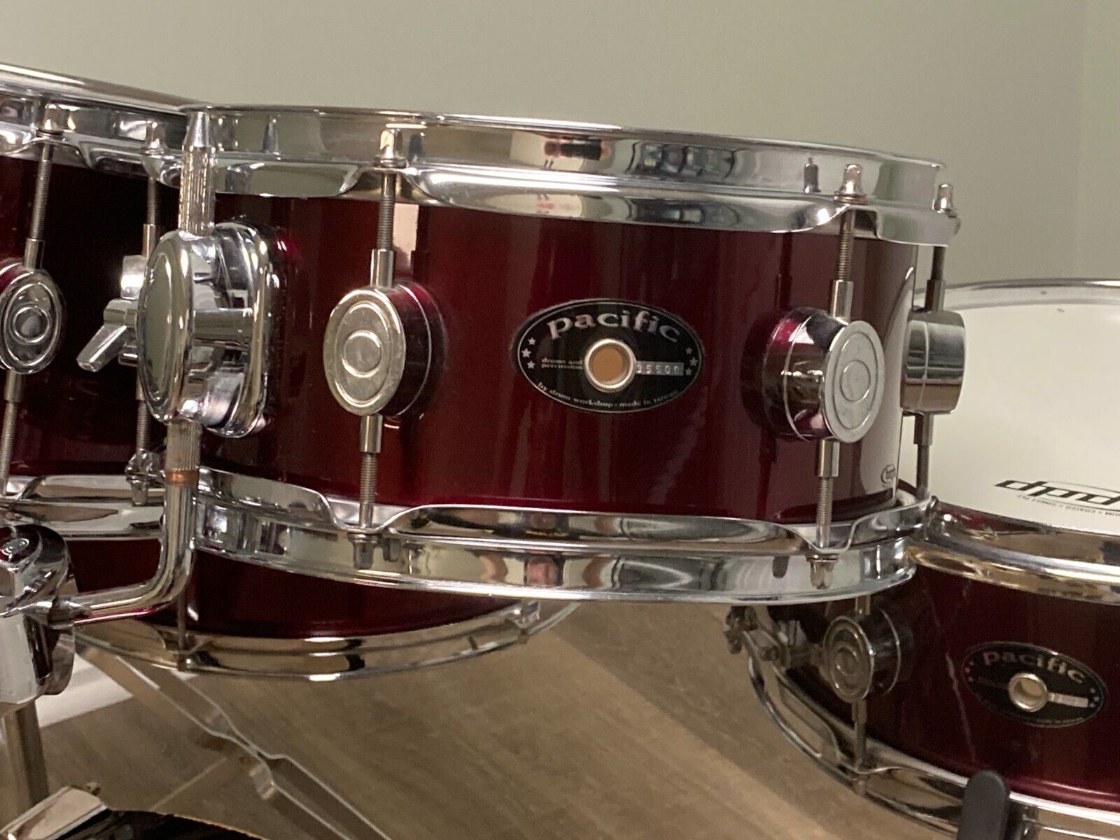 PDP by DW Pacific Chameleon Compact Travel Drum Set 2000s – Wine Red 9