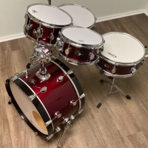 PDP by DW Pacific Chameleon Compact Travel Drum Set 2000s - Wine Red - Image 19