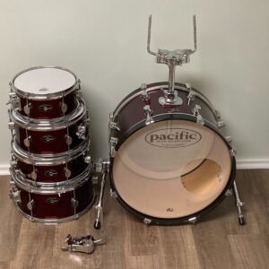 PDP by DW Pacific Chameleon Compact Travel Drum Set 2000s - Wine Red - Image 21