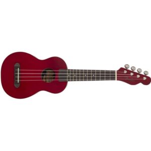 097-1610-590 Fender CA Venice Beach Inspired Soprano Ukulele Cherry Uke - Image 4