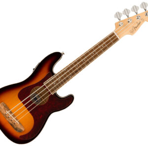 Fender Fullerton Precision Bass Uke - 3-Color Sunburst w/ Walnut FB - Image 1