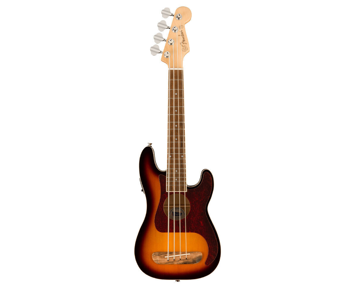 Fender Fullerton Precision Bass Uke – 3-Color Sunburst w/ Walnut FB 2