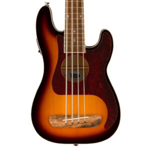Fender Fullerton Precision Bass Uke - 3-Color Sunburst w/ Walnut FB - Image 3