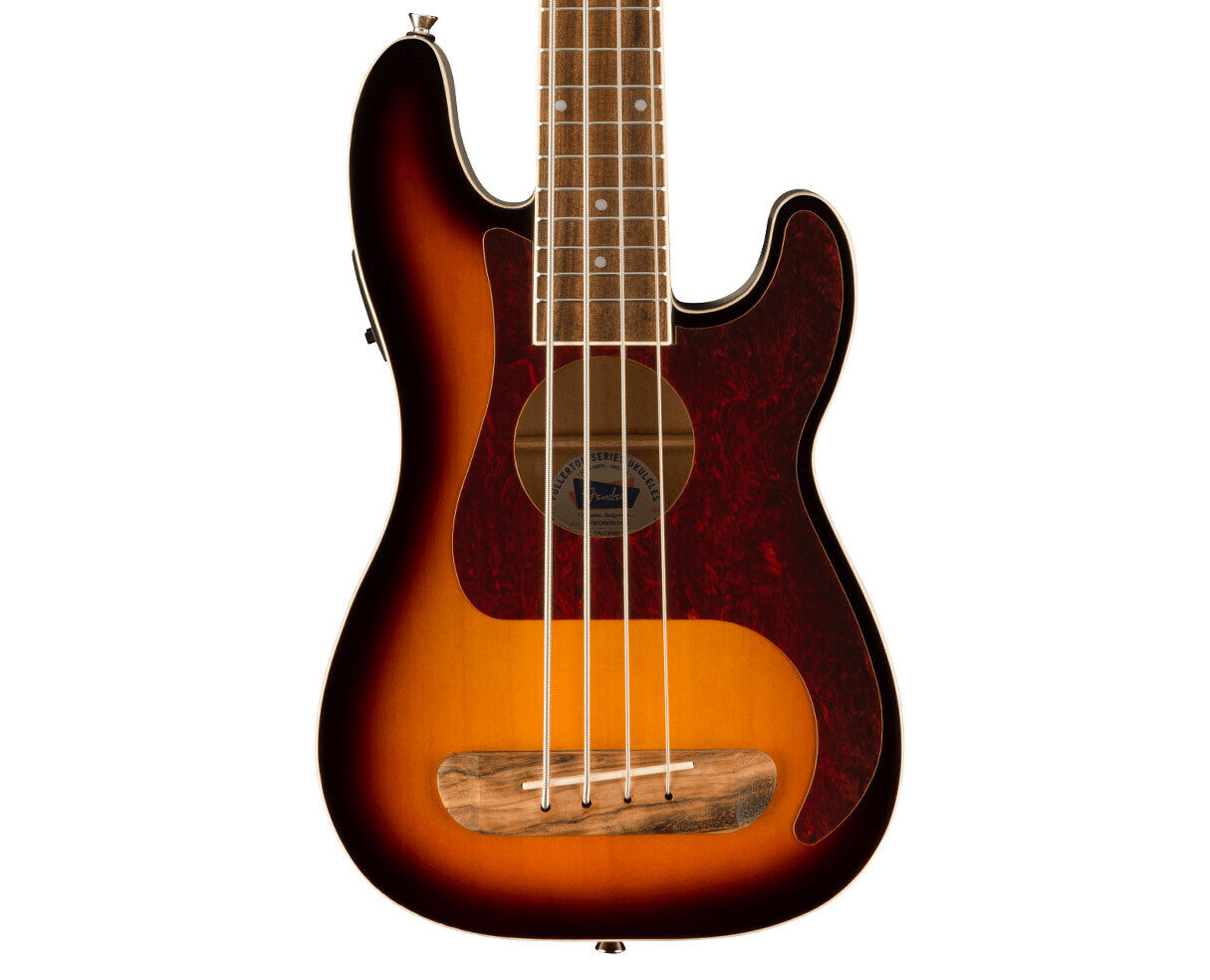 Fender Fullerton Precision Bass Uke – 3-Color Sunburst w/ Walnut FB 3