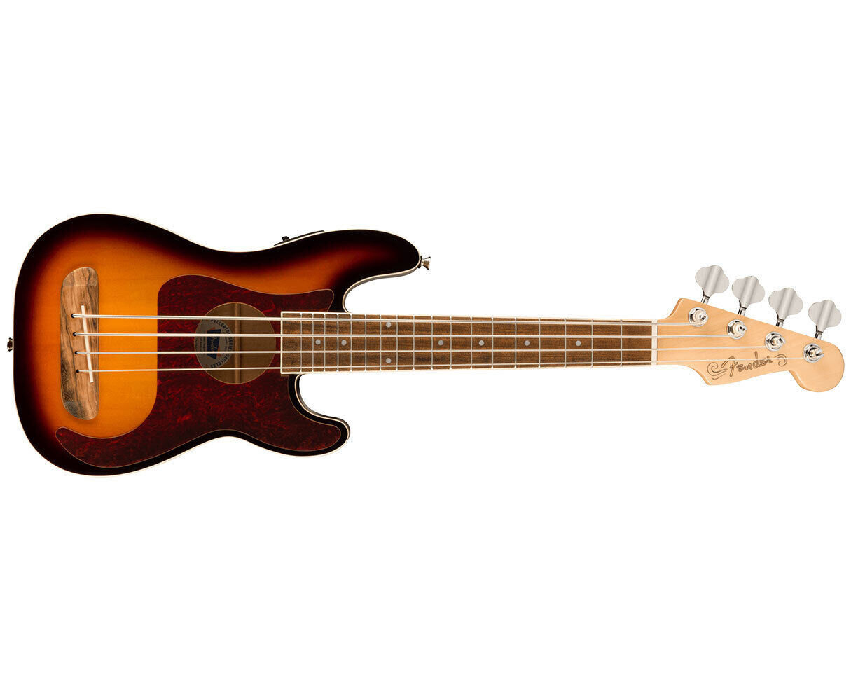 Fender Fullerton Precision Bass Uke – 3-Color Sunburst w/ Walnut FB 4
