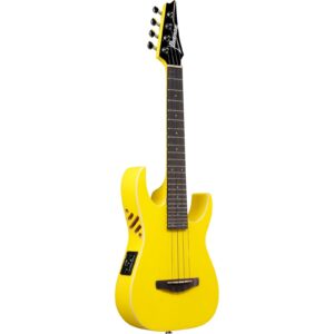 Ibanez URGT100 Electric Tenor Ukulele in Sun Yellow High Gloss w/ Gig Bag - Image 4