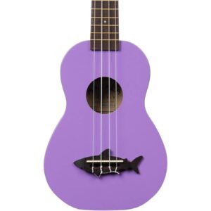 Kala Makala Shark Bridge Soprano 4-String Ukulele - Purple - Image 1