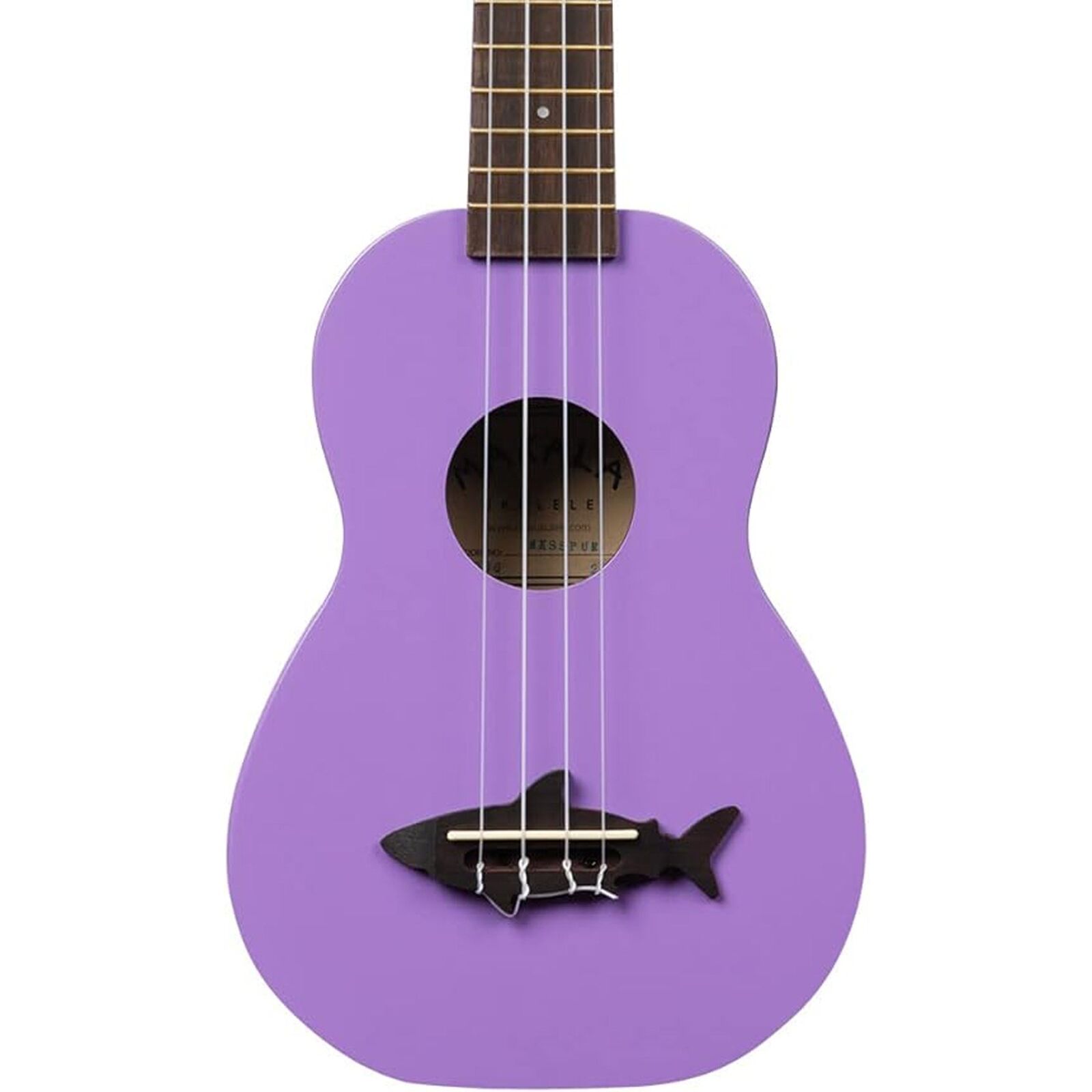 Kala Makala Shark Bridge Soprano 4-String Ukulele – Purple 1