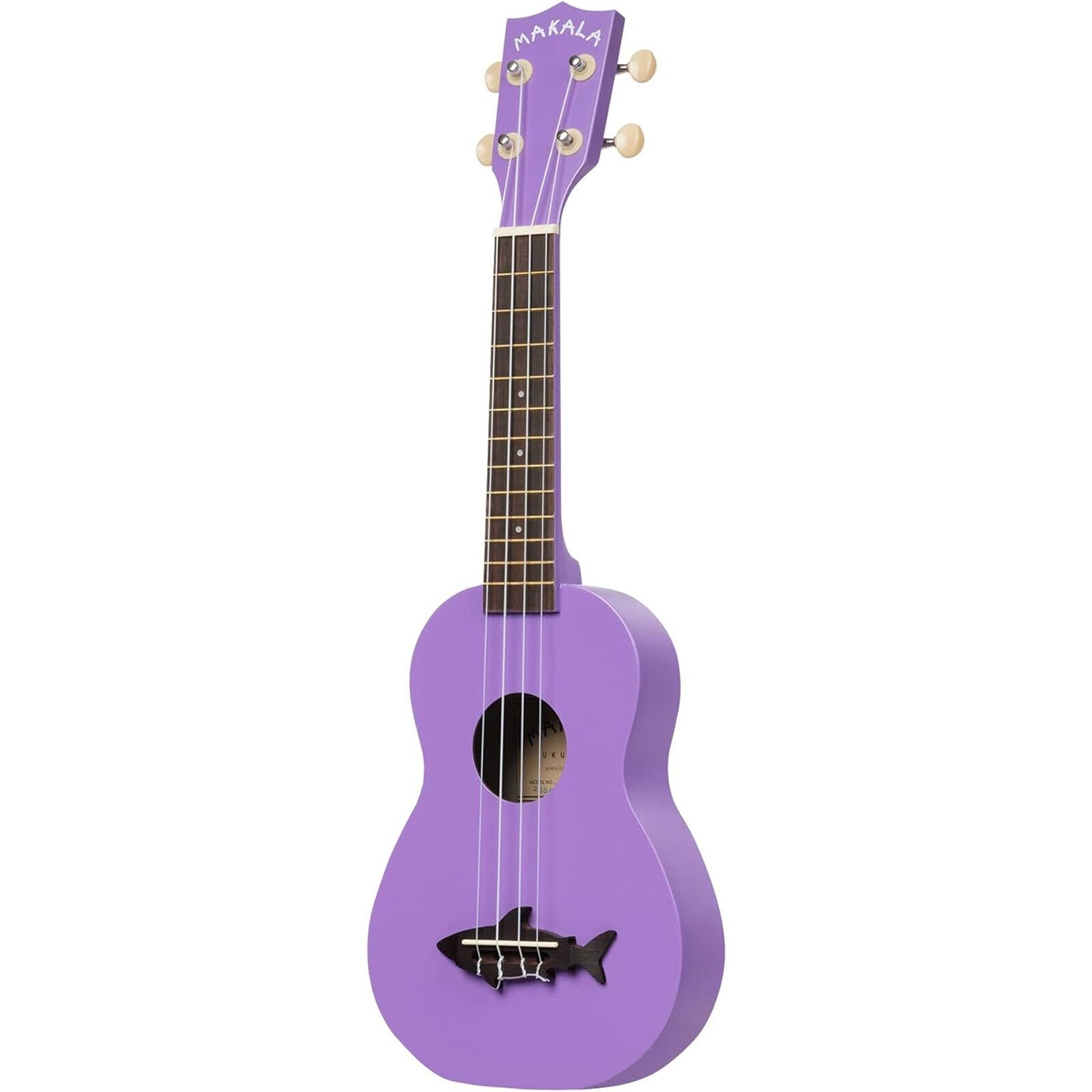 Kala Makala Shark Bridge Soprano 4-String Ukulele – Purple 2