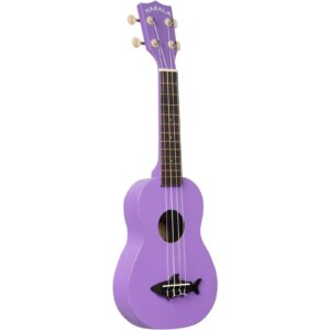 Kala Makala Shark Bridge Soprano 4-String Ukulele - Purple - Image 3