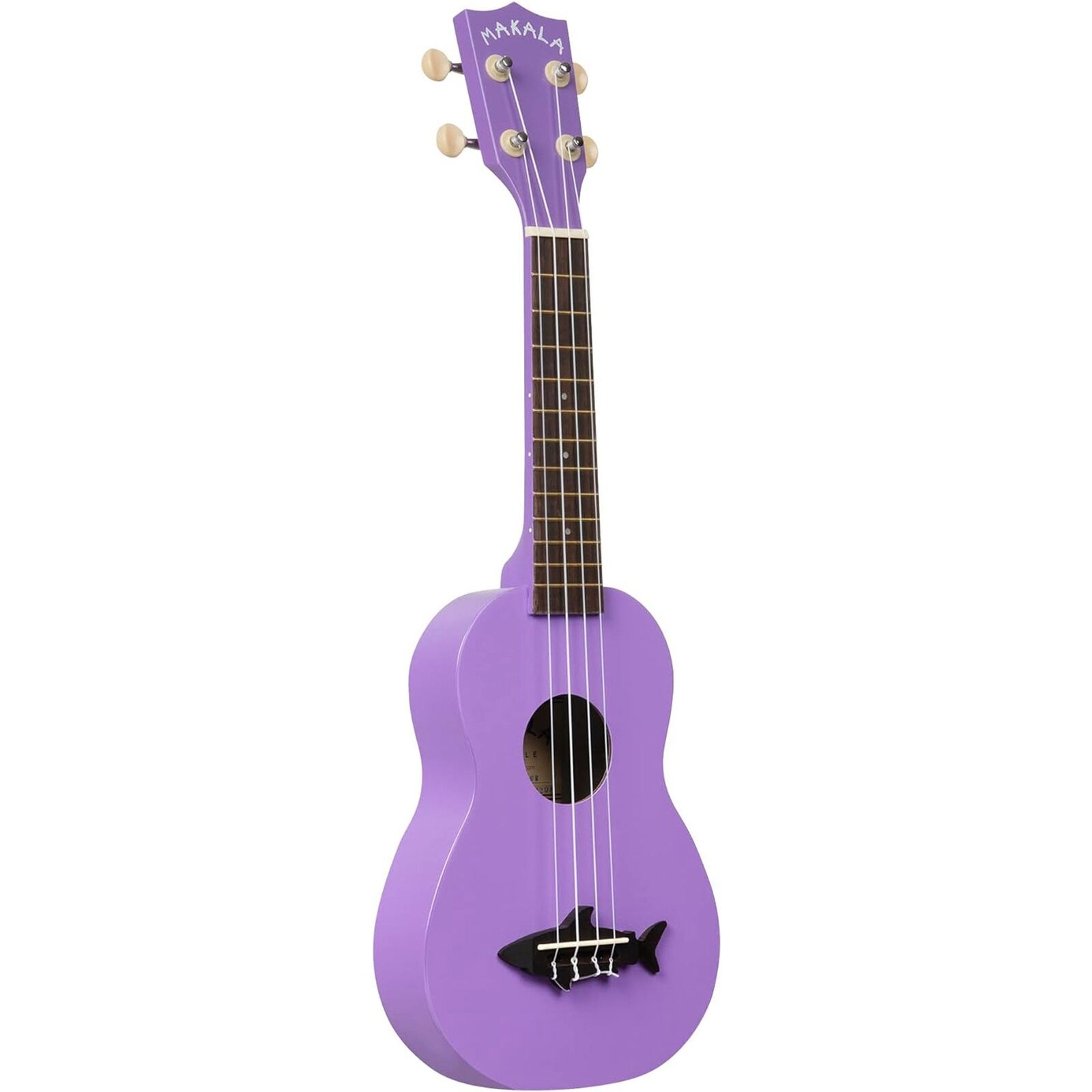Kala Makala Shark Bridge Soprano 4-String Ukulele – Purple 3