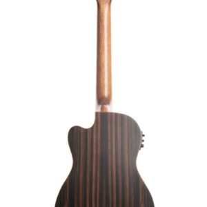 Kala Solid Spruce Striped Ebony Baritone Cutaway Ukulele w/ EQ - Image 5