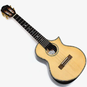 High End All Solid 26'' Tenor Ukulele Top Solid Spruce and Back Rosewood Ukelele - Image 2
