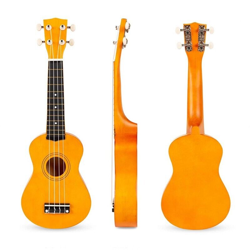 21 Inch Professional Acoustic Ukelele Four String Wooden For Beginner Kit W/ Bag 11