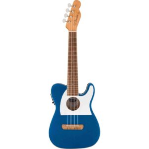 Fender Fullerton Tele Ukulele - Lake Placid Blue, Walnut Fingerboard - Image 2