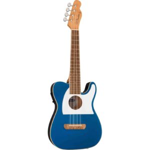 Fender Fullerton Tele Ukulele - Lake Placid Blue, Walnut Fingerboard - Image 4