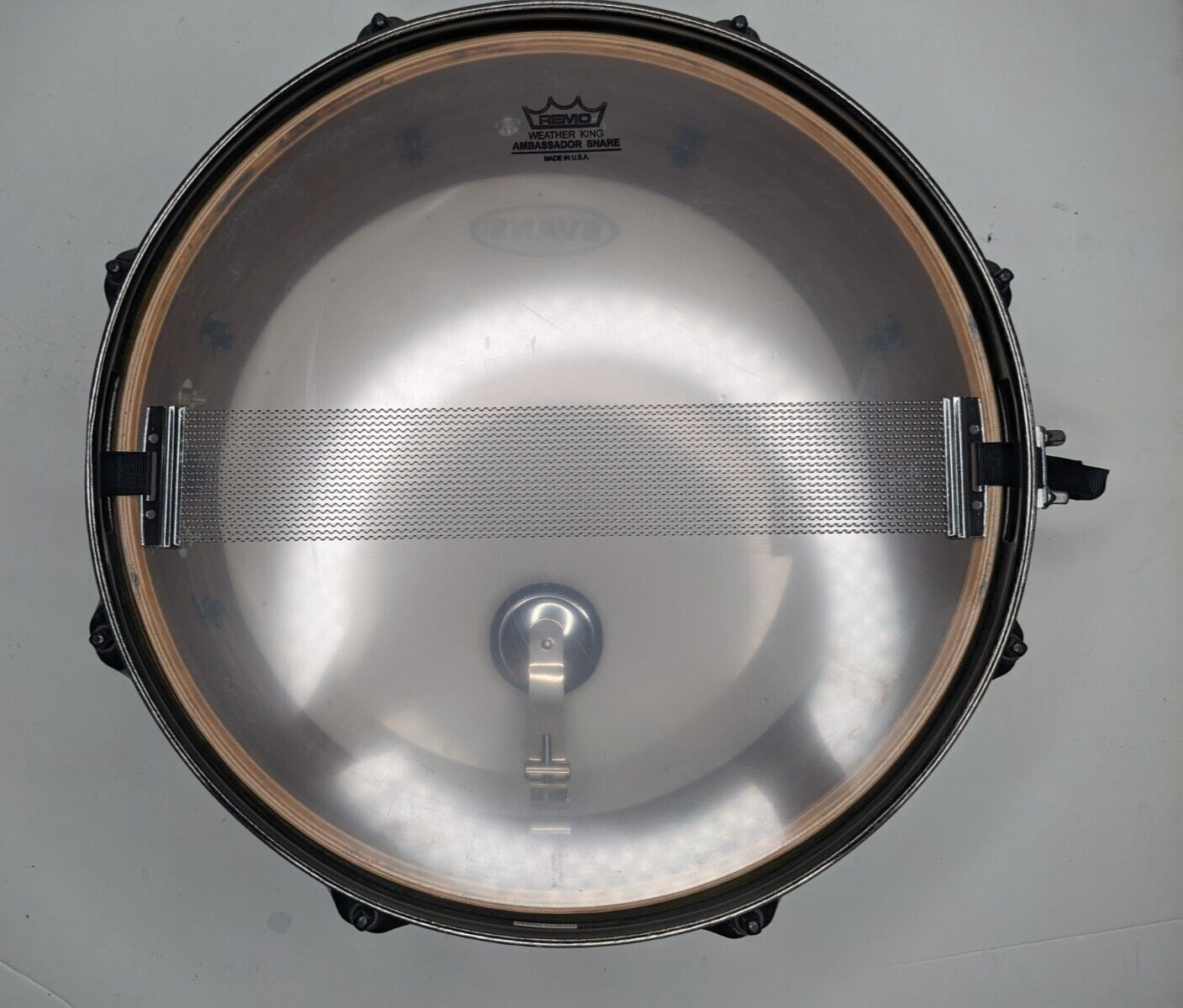5 x 13 Custom Snare Drum Ginger Glass 9 Ply Maple / Walnut Black Hardware 9