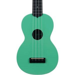 Kala Waterman Beach Collection Soprano Ukulele with Gig Bag - Sea Foam Green - Image 1