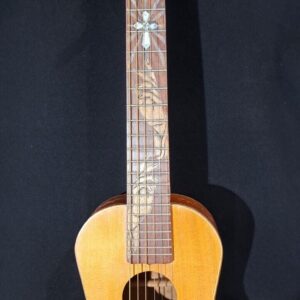 Blueberry NEW IN STOCK Handmade Guitalele Acoustic Guitar (Ukulele sized Guitar) - Image 1