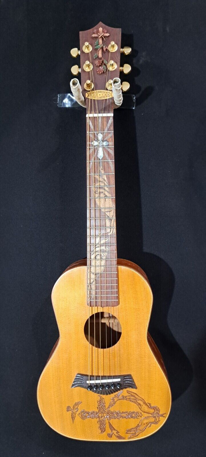 Blueberry NEW IN STOCK Handmade Guitalele Acoustic Guitar (Ukulele sized Guitar) 1
