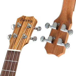 30'' Baritone Ukulele Zebrawood Acoustic Electric Uke Satin With Truss Rod/EQ - Image 4