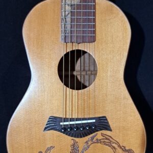 Blueberry NEW IN STOCK Handmade Guitalele Acoustic Guitar (Ukulele sized Guitar) - Image 3
