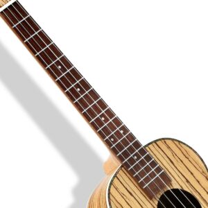 30'' Baritone Ukulele Zebrawood Acoustic Electric Uke Satin With Truss Rod/EQ - Image 8