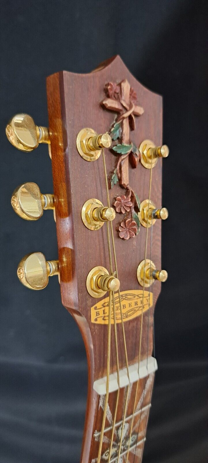 Blueberry NEW IN STOCK Handmade Guitalele Acoustic Guitar (Ukulele sized Guitar) 6