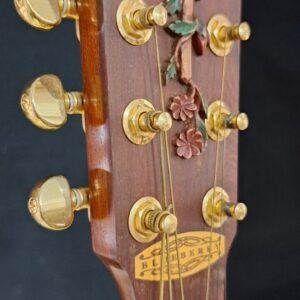 Blueberry NEW IN STOCK Handmade Guitalele Acoustic Guitar (Ukulele sized Guitar) - Image 7