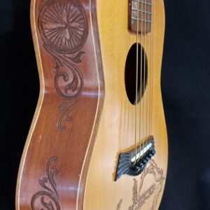 Blueberry NEW IN STOCK Handmade Guitalele Acoustic Guitar (Ukulele sized Guitar) - Image 9