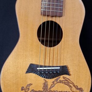 Blueberry NEW IN STOCK Handmade Guitalele Acoustic Guitar (Ukulele sized Guitar) - Image 10