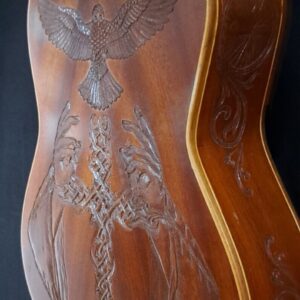 Blueberry NEW IN STOCK Handmade Guitalele Acoustic Guitar (Ukulele sized Guitar) - Image 11