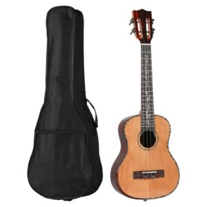 All solid wood 26 inch tenor ukulele ukelele uke guitar with sponge bag - Image 1