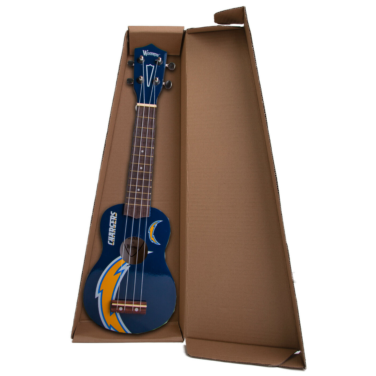 Woodrow NFL Officially Licensed Los Angeles Chargers Ukulele 2