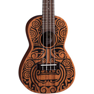 Luna Guitars Uke Tribal Mahogany Concert - Image 1
