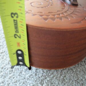 ukulele guitar UKE TC MAH Luna wood brown carved Acoustic Mahogany Bag case - Image 16